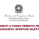 CONTRIBUTI A FONDO PERDUTO PER IL DILETTANTISMO