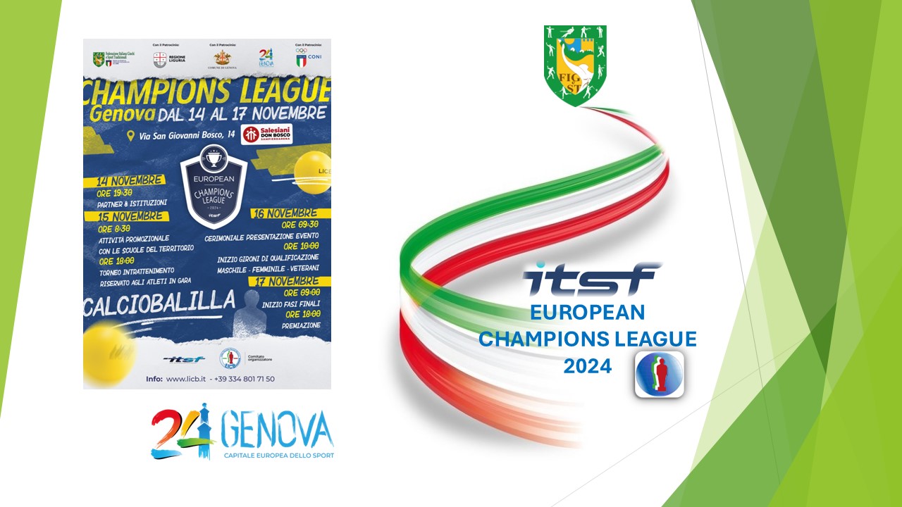 ITSF – EUROPEAN CHAMPIONS LEAGUE 2024 CALCIO BALILLA