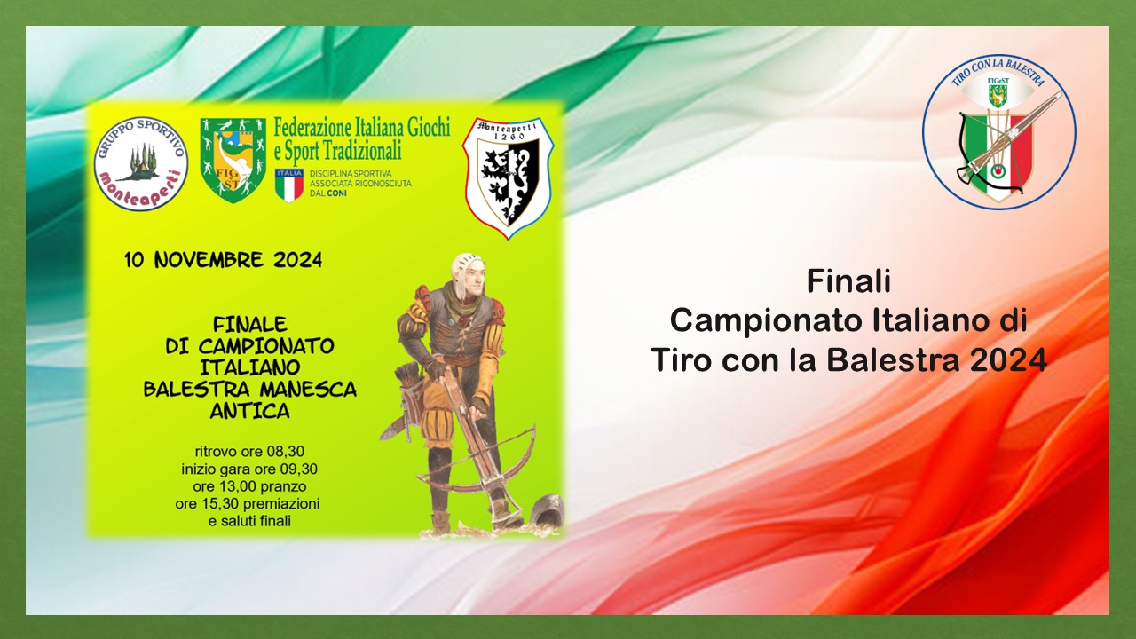 FINALI CAMPIONATO ITALIANO BALESTRA 2024