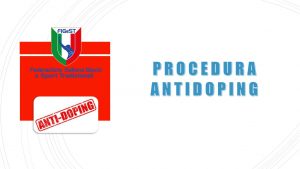 PROCEDURA ANTIDOPING FIGeST