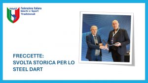 FRECCETTE: SVOLTA STORICA PER LO STEEL DART