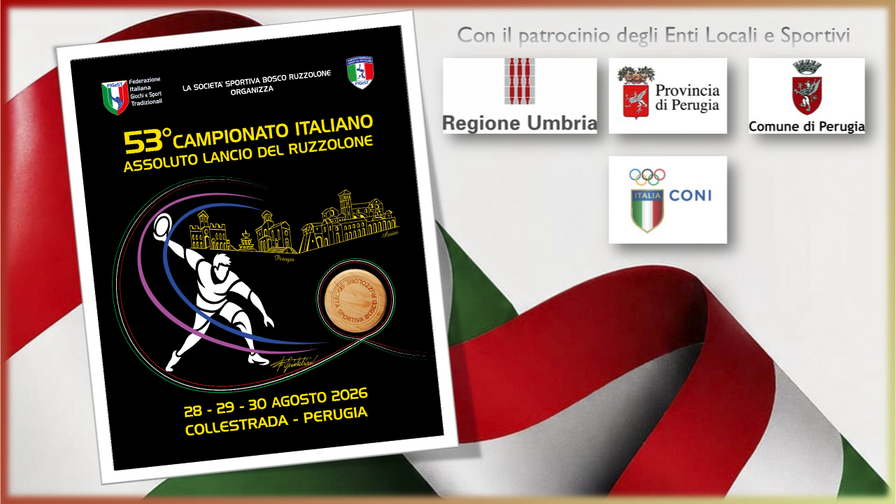 CAMPIONATO ITALIANO ASSOLUTO E GIOVANILE LANCIO DEL RUZZOLONE